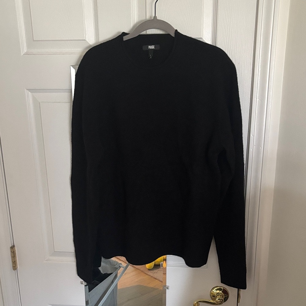 PAIGE Black Men's Crewneck Sweater